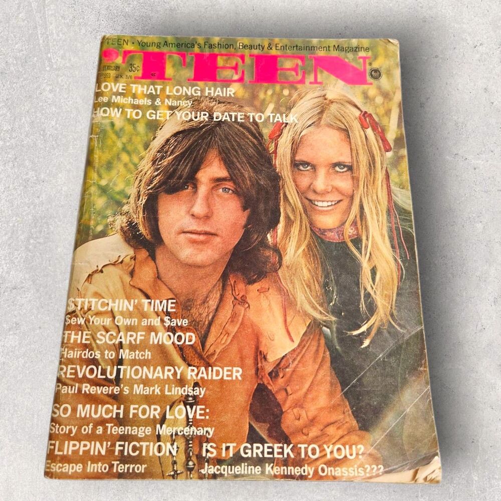 Vintage Teen Magazine Feb 1969 - 60s Fashion, Pop Culture, Mark Lindsay, Ads
